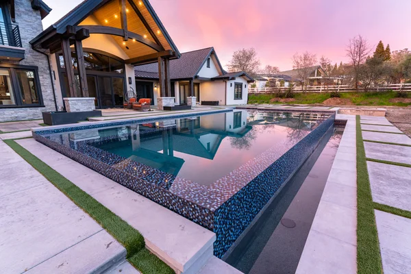 Outdoor Living Space by Infinity E. Pools in Northern California