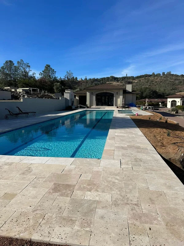 Pool & Cabana Retreat by Infinity E. Pools in Northern California